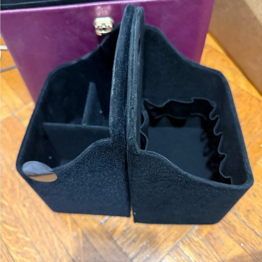 Makeup Purple Box Bag with Gold Accent - Picture 7 of 10